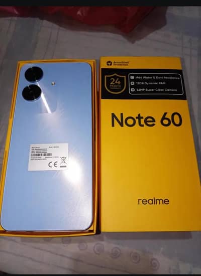 REALME NOTE 60 WITH BOX PTA APPROVED SEALD MOBILE 12/128 RAM/ROM I