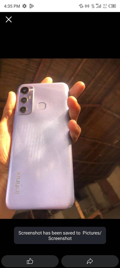 Exchange infinix hot 11i 4 128 sield and fresh piece