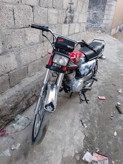 cg 125 2023 red colour