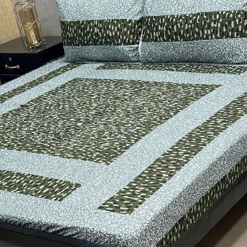 3pcs Double patch bedsheet 8