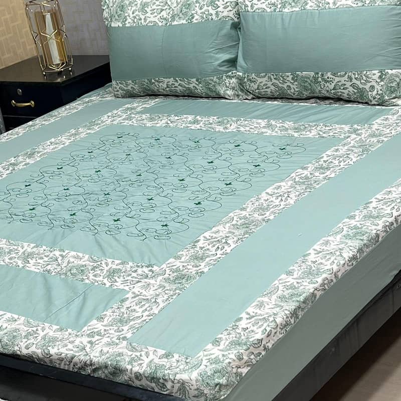 3pcs Double patch bedsheet 9