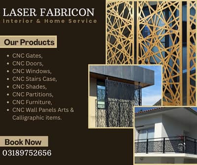 Stairs,Iron Work,Cnc Grills,Cnc Work,Laser Cut,Balcony,Grills-Railing