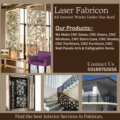 Stairs,Iron Work,Cnc Grills,Cnc Work,Laser Cut,Balcony,Grills-Railing