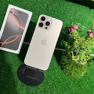 iphone 16 pro max | 256 | non-pta | desert titanium | 100% battery