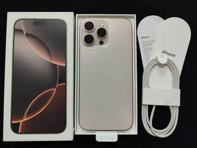 iPhone 16 Pro Max / 256 GB (JV) / 54 Cycle / BH 100% / Desert Titanium