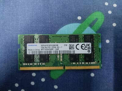 Samsung 16GB 3200MHz DDR4 SODIMM Laptop RAM