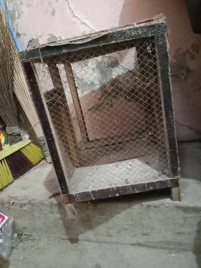 wooden cage