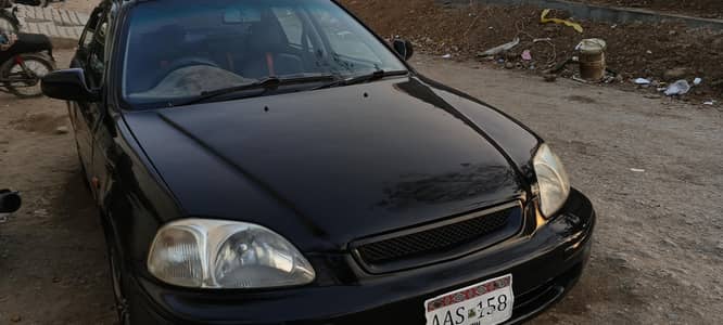 Honda civic 1997 model black beauty