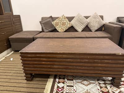 L shaped 7 seater sofa