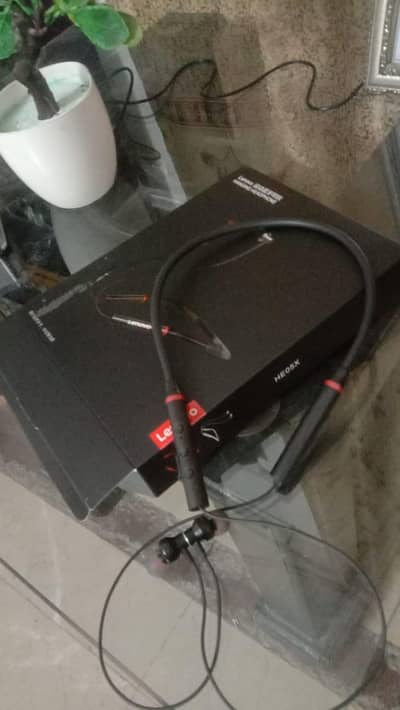 Lenovo HE05X Bluetooth Neckband | Heavy Bass | Long Battery