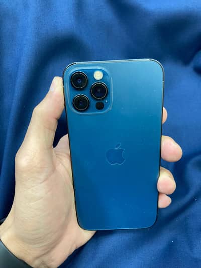 I phone 12 pro blue colour 256 gb