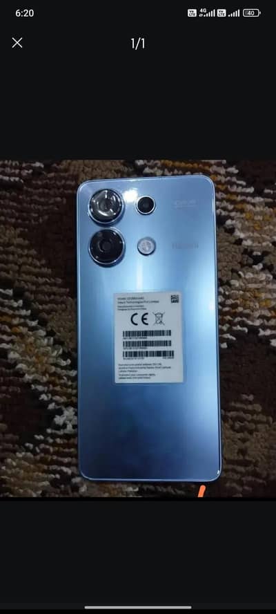 Redmi Note 13 8+8/256 PTA Approve in warranty