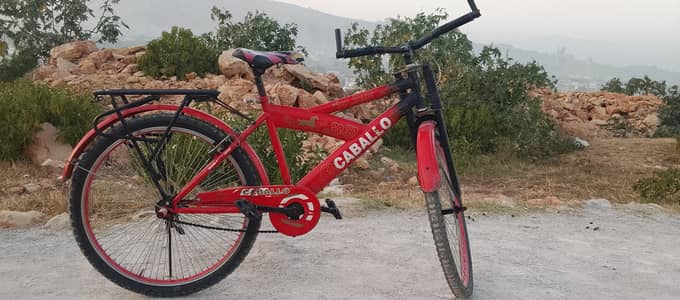 Red color Full Size Cycle// it's not a motor cycle 