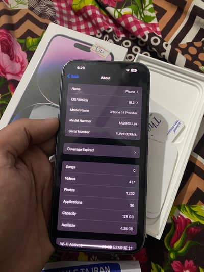 Iphone 14 pro max jv 128GB deep purple