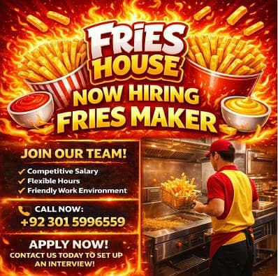 Fries Maker Required – Join Our Restaurant Team