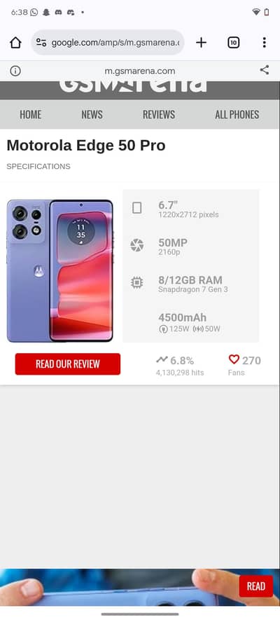 Motorola Edge 50 pro 512 GB , 12+12
