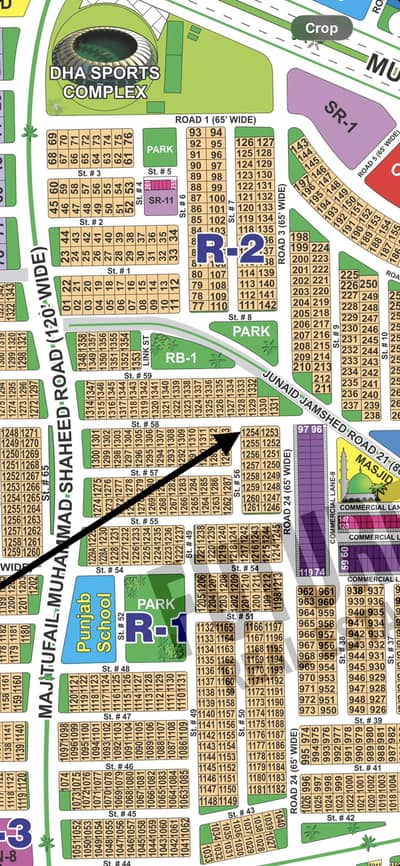 1 Kanal Corner Plot For Sale in DHA Multan Sector R