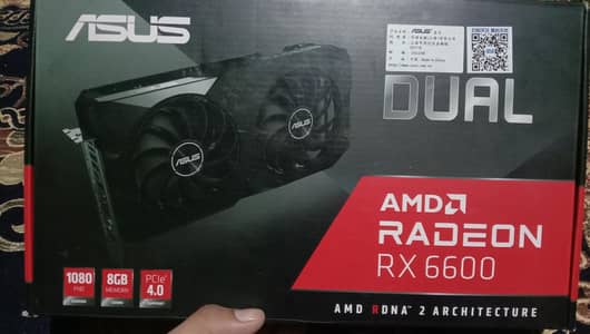ASUS DUAL AMD RADEON RX 6600  8GB  DDR6
