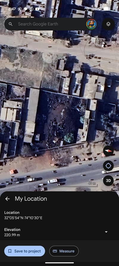 Alam chonk on main Road 57 marla Gudam available For rent