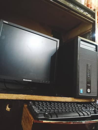 corei5 4thgen hp pro desk 400 G1 PC with moniter