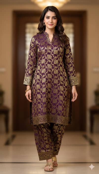 banarsi suit 2 peace (unstiched)