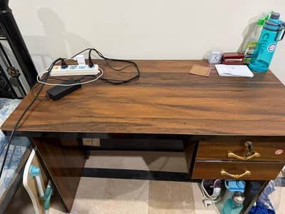 Wooden Study / Workstation Table – Good Condition
