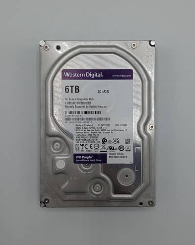Western Digital Purple Surveillance Hard Drive 6TB