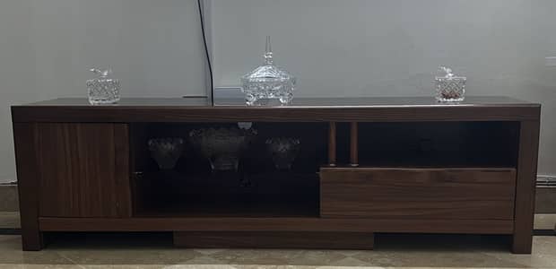 Imported wood tv console