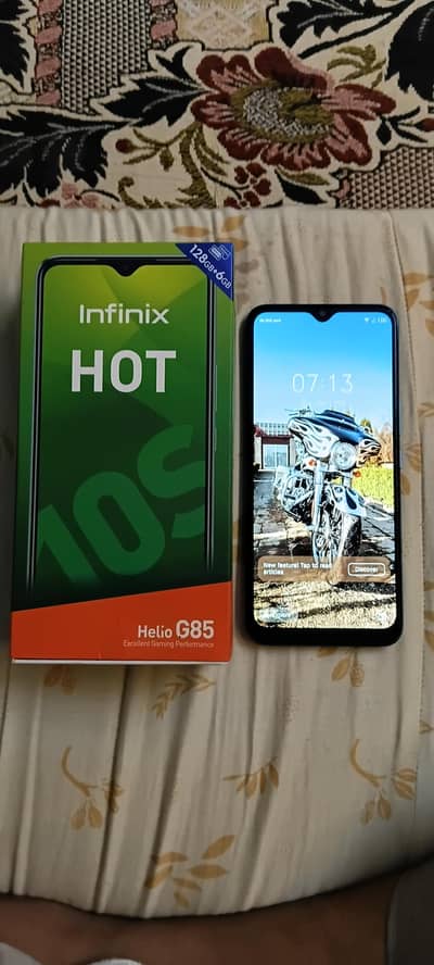 Infinix hot 10s in very good condition 6/128 GB