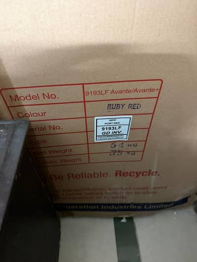 Dawlance refrigerator 9193LF Avanti + inverter