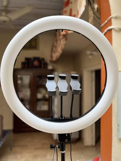 RGB Led Ring Light MJ-40 Cm with 7 ft stand