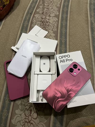 Oppo A6 pro just 2 hours use complete box accessories pin pack