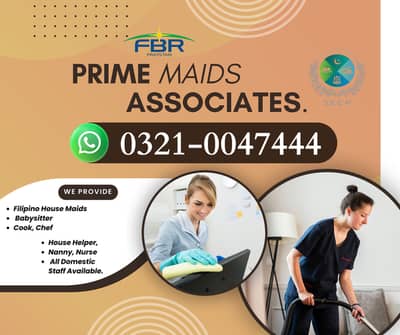 Maids / House Maids / cook / House chef / Baby Sitter maid available