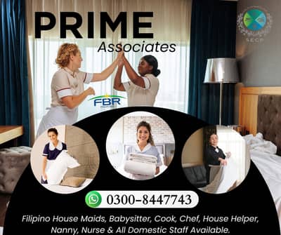House maid, Maids, Baby Sitter, Chef, Cook, Patient Care, Couple