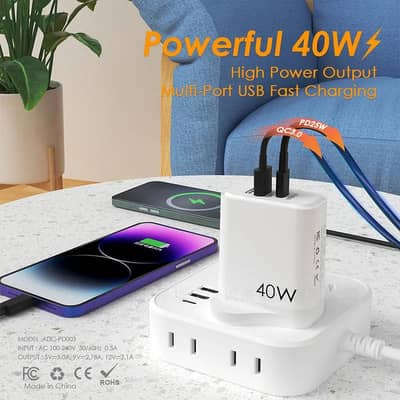 40W Mobile Fast Charger – Type-C USB, (CASH ON DELIVERY)