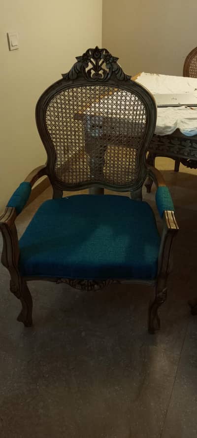 2 Brand New Cane solid wood chairs