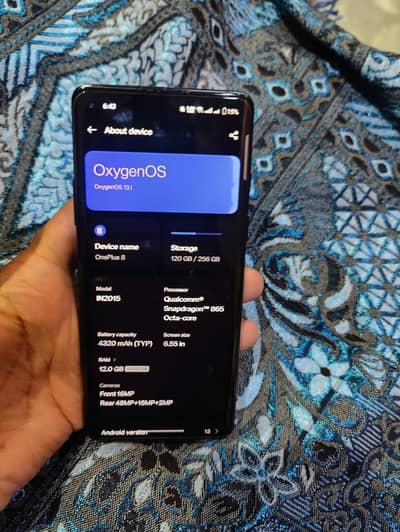 OnePlus 8 12/256 PTA approved