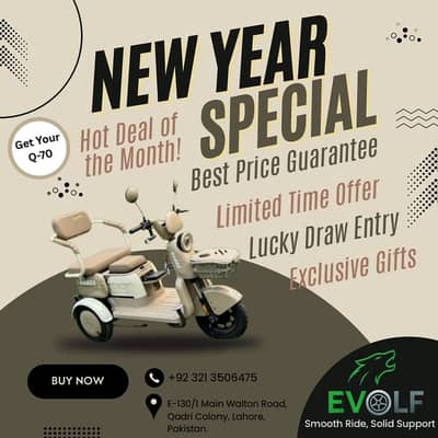Q70 Tri-Wheeler Electric Bike,Electric Scooty,Ev Scooter-New YearOffer