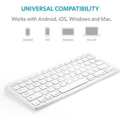 Anker Bluetooth Wireless Ultra-Slim Keyboard Model A7726 For Mobile PC