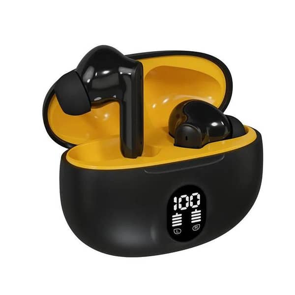New Wireless Earbuds with LED Display - High-Quality Black - Stock Clearnce Sale
