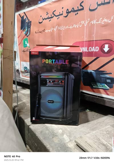 BT Speaker with Bluetooth Mic 8" Speakr aesthetic RGB lights