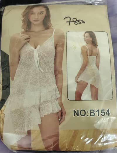 Nightwear soft Trnsprent Shrt dress