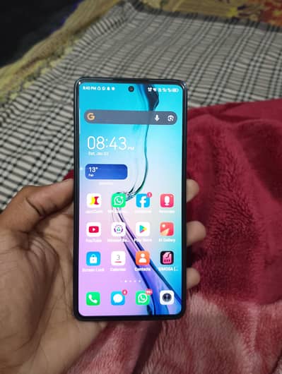 Tecno comon 8/256 condition 10/10 box change sat ha