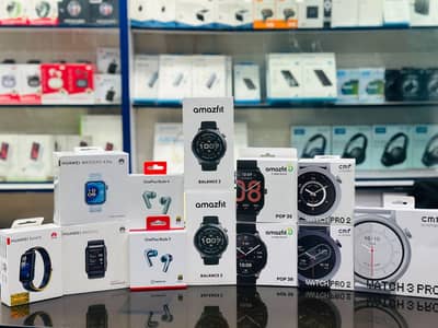 Amazfit , Huawei , Cmf , nothing , Oneplus , Samsung  Watch buds ,pods