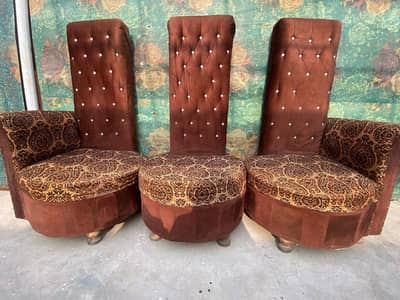 5 seater sofa set, velvet brown