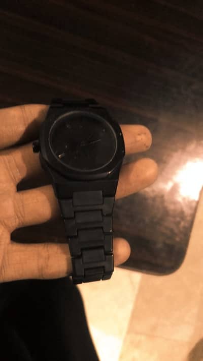 black new roman diel aura watch . specially imported from duabai ,