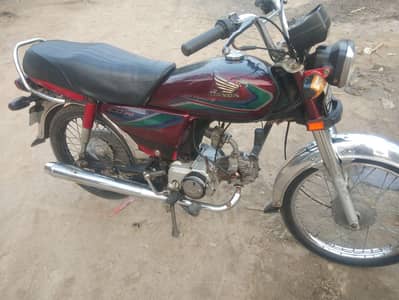 Honda CD 70 2016 model all ok documents clear urgent sale