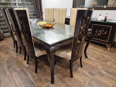 Dining table with chairs