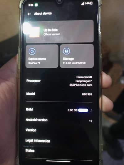 For sale OnePlus 7t 90fps PUBG mobile