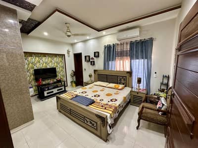 Wooden King Size Bed With Side Tables